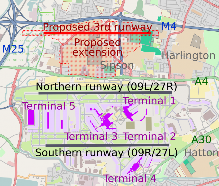 2000px Heathrow Airport Map With Third Runway.svg  900x766 